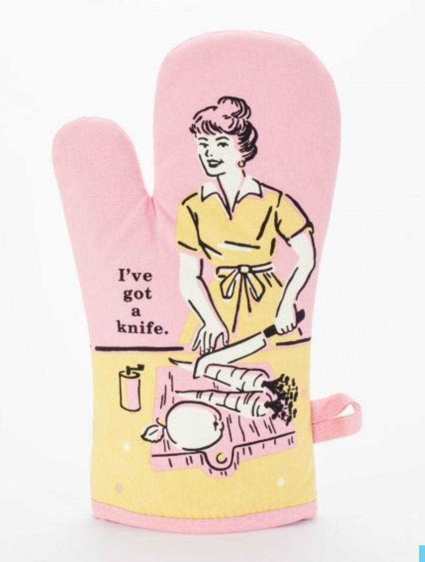 Horny For Food Oven Mitt - Unique Gifts - Blue Q — Perpetual Kid