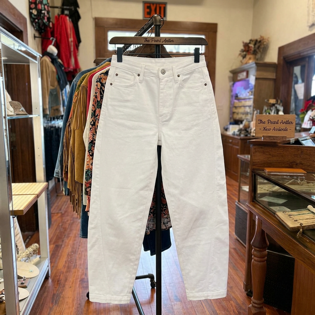 White Barrel Jean