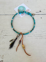 Turquoise Horsehair necklace