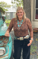 Lacey Brown Top