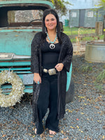 Shaley Sequin Kimono