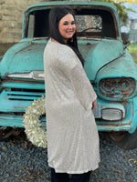 Shaley Sequin Kimono