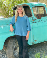 Sofia Waffle Knit Top