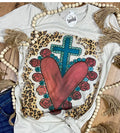 Leopard Sacred Heart Tee