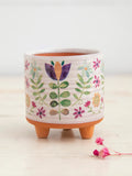 Terracotta Floral Planter
