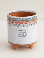 Terracotta Floral Planter