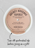 Secret Message Candles