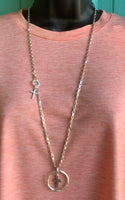 Circle Cross Necklace