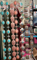 Turquoise Semi Stone Concho Belt