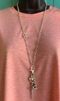 Cross with Crystal Charm