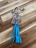 Western Letter Keychain