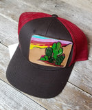 Tooled Patch Hat