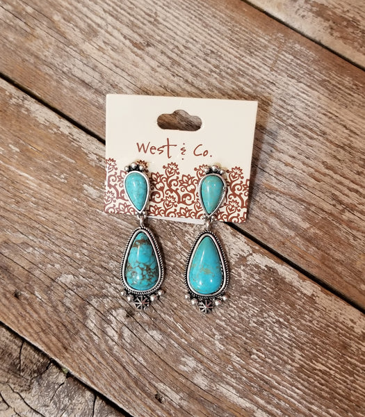 Turquoise Teardrop