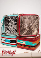 Cowhide & Navajo Blanket Jewelry Box