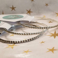 Sterling Silver Beaded Bangles
