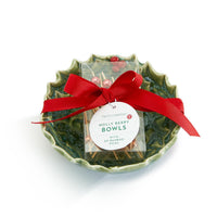 Holly Leaves & Berries Tidbit Dish