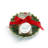 Holly Leaves & Berries Tidbit Dish