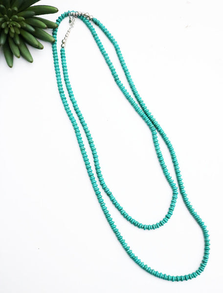 Turquoise Bead Necklace