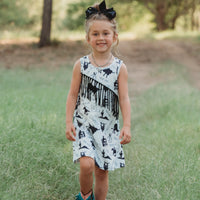 Gambler Suede Fringe Dress