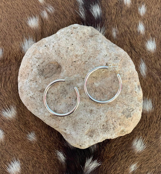 Sterling Hoop earring