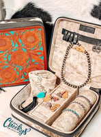 Cowhide & Navajo Blanket Jewelry Box