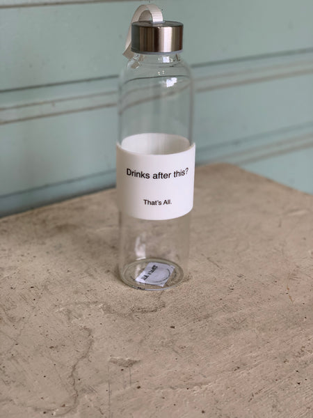 Glass Water Bottle