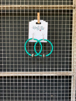 Turquoise & Navajo Bead Hoop